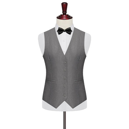 7XL 8XL Plus Size Slim Suit Vest Business Men's Dress Vest Fashion Solid Single Breasted V-neck Formal Waistcoats