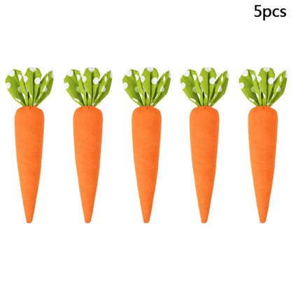 1/5pcs Easter Spring Carrot Ornaments