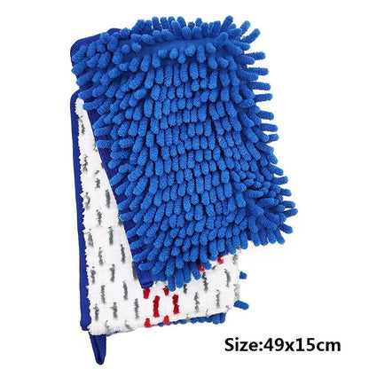 Microfiber Floor Mop Pads, Double-Sided Mop for OCedar/Vileda Steam Spray, Flat Spin Cloth Replacement, Wet and Dry