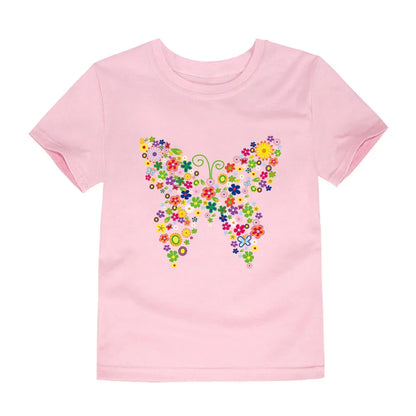 100% Cotton Toddler Girl T- Shirts