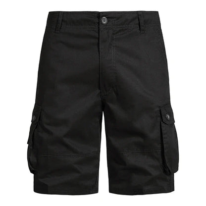 Men's Shorts Loose Large Size Multi-Pocket Overalls Summer Cotton Comfortable Short Pants Outdoor Casual Sports Beach Pants