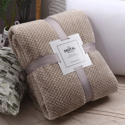 Baby Blanket Soft Fleece Infant Thick Quilt Wrap Warm Blanket