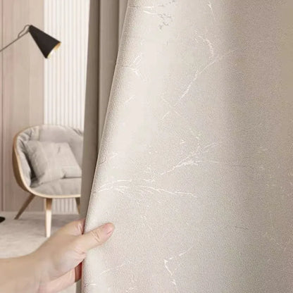 Customized Lightning Jacquard Thickened Chenille Blackout Curtains for Living Room Bedroom French Window