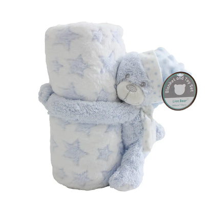 2 Piece Plush 75*100cm Baby Security Sleep Blanket 6 Style Stuffed Animal Set Pink Bunny Newborn Baby Gift