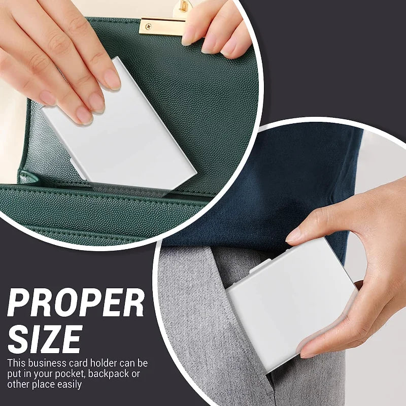 Large Capacity Anti-Scan RFID Wallet, Slim Blocking Card Protection