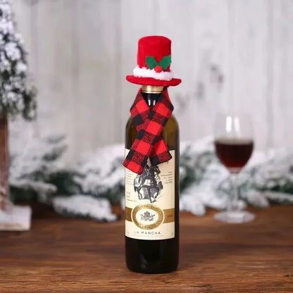 Christmas Wine Bottle Decoration