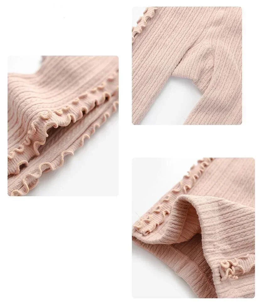 Girls Knitting Rabbit Leggings