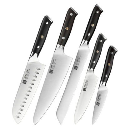 5 PCS Kitchen Knives Set German