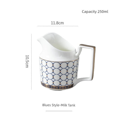 Exquisite Luxury Ceramic British Bone China Coffee Cups and Saucer