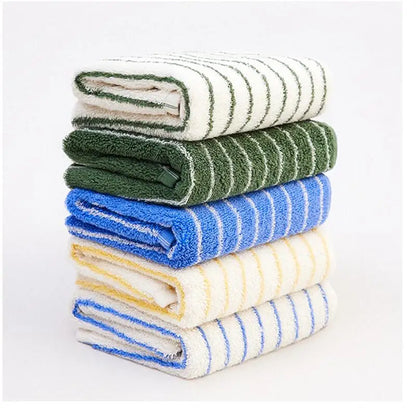 Striped Geometric Rhombuses Cotton Soft Towels