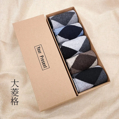 High Quality 5 Pairs Casual Cotton Male Boy Socks
