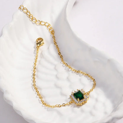 Mix Style Green Micro-inlaid Zircon Tennis Bracelet for Women 2025 New Men Bracelet Homme Jewelry Accessories Wholesale