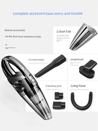 Vacuum Cleaner For Home Car Wireless Small Handheld Strong Suction