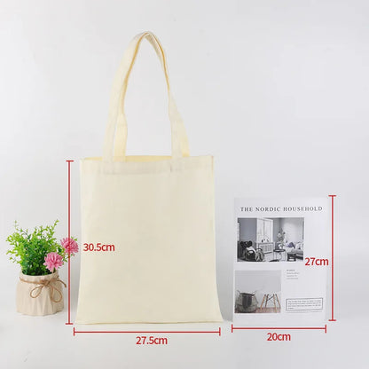 Bulk Wholesale 100pcs/Lot Reusable Cotton Bag Custom Canvas Shopping Tote Bags with Logo