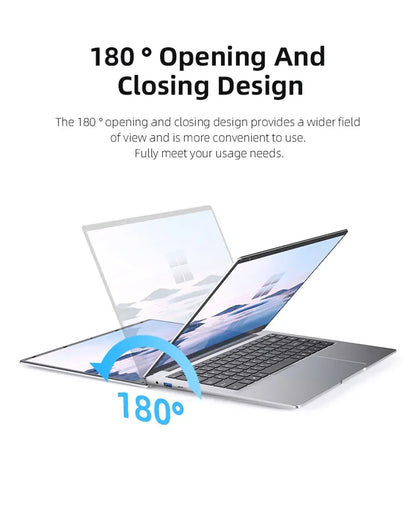 14.1 Inch FHD Ultra Thin Laptop Intel N3700/4405U Win11 DDR4 16GB/32GB RAM 2TB SSD Portable Business Office Notebook PC