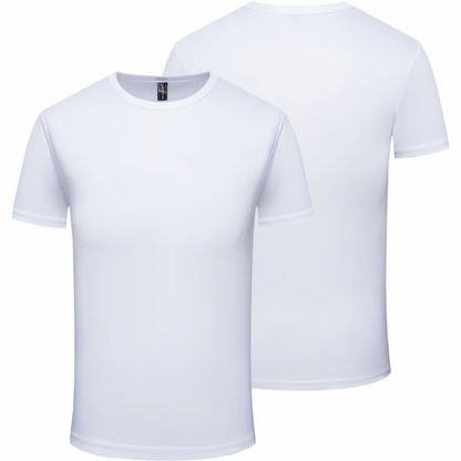 Quick Dry Round Neck T-shirt Custom Printed Embroidered Logo Sports Fitness Short Sleeve Top Running Shirts