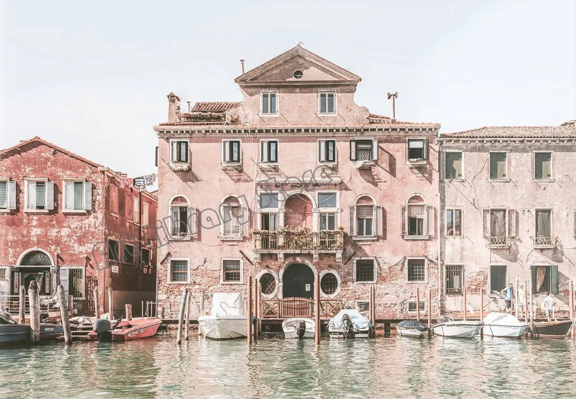 Italian coast printed canvas
