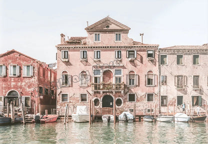 Italian coast printed canvas