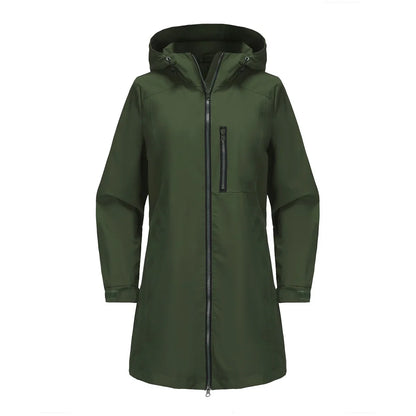 Spring Women's Hooded Long Jacket, Size S-3XL
