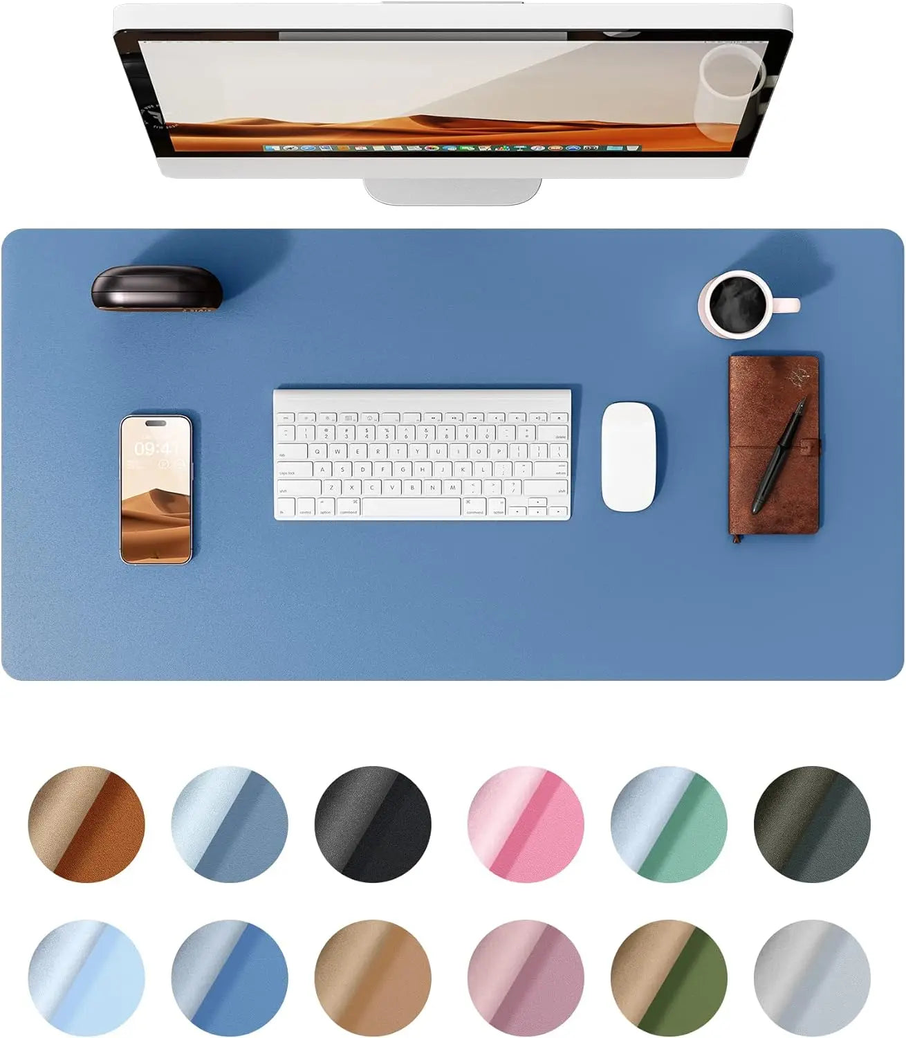 Leather Waterproof Desk Pad Protector