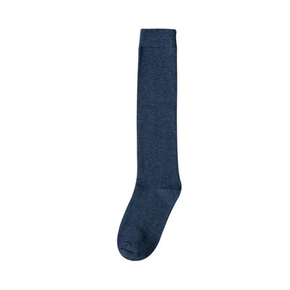 Women Organic Cotton Solid Warm Socks Thigh High Knee