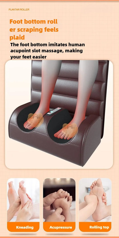 Electric Full Body Massage Mattress With Heating Hand Control Shoulder Neck Waist Airbag Back Kneading vibration Massage Cushion