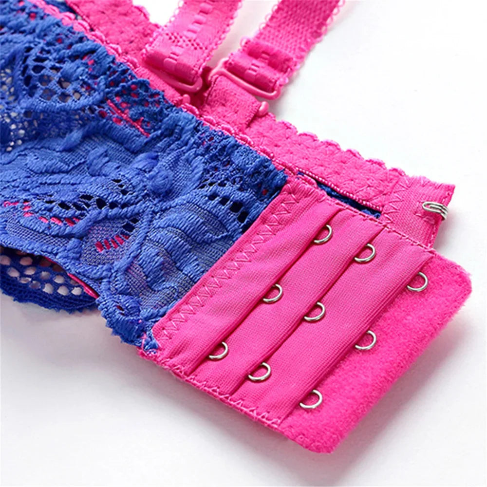 Women's Sexy Lace Underwire Bra Lightly Padded Push up Cup Everyday Bra 34 36 38 40 42 44 A B C