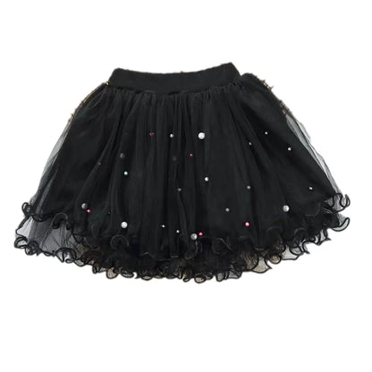 Girls Tutu Fluffy Princess Ballet Dance Tulle Mesh Skirt