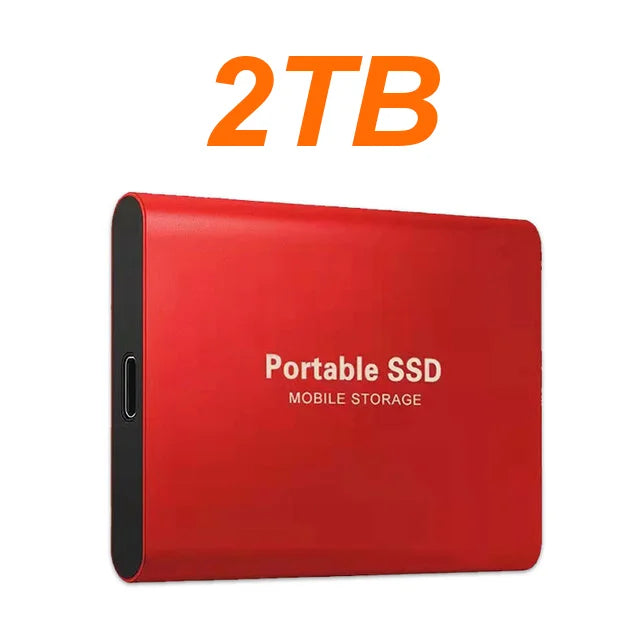 16TB Large Capacity External Hard Drive Quiet Operation Mobile Storage SSD USB3.2 Type-C High Speed Solid Stae Disk For PC MAC
