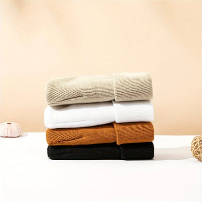 4pcs Winter Warm Knitted Baby Hat Knit Cuffed Beanie for Boys and Girls