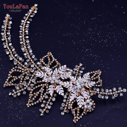 Wedding Hair Accessories Rhinestone Tiara Bridal Headdress Pageant Crown Hair Clip