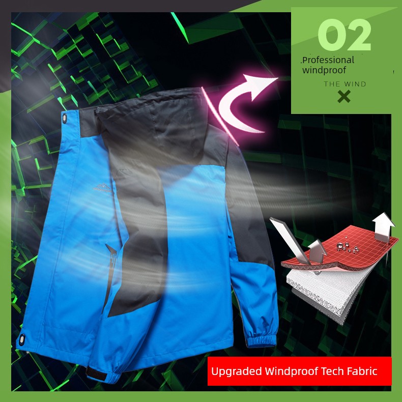 Women Thin Outdoor Waterproof All Year Round Shell Jacket