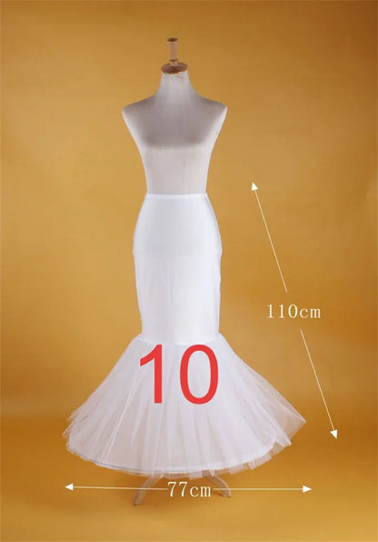Bridal Wedding Petticoat Underskirt Prom Hoop Crinoline Fancy Skirt Slip 11 Styles Customized
