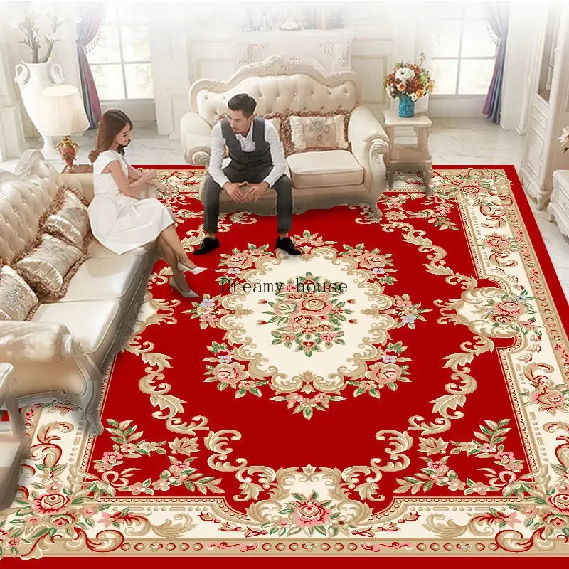 Luxury European Carpets for Living Room, Bedroom 200x300 Large Area Rugs Rug Washable