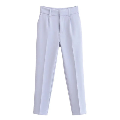 Women's Pencil Trousers High Waist Slimming Long Pants