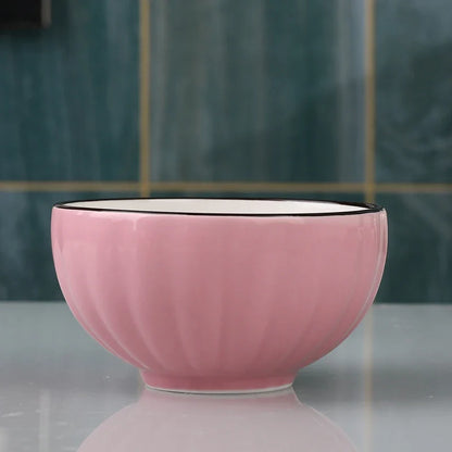 Large Size Cerc Bowl Set Creative Bowl Plate Combination Microwave Se Home Use Single 4 Pieces New 202 Dining Utensils