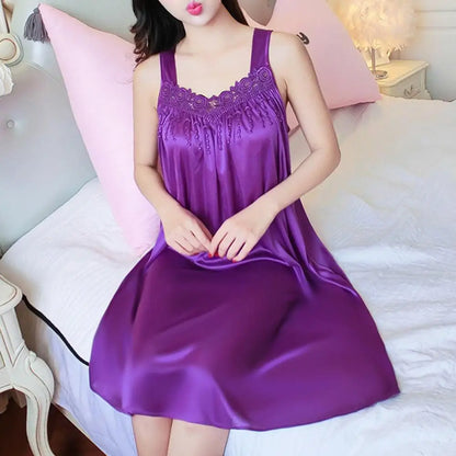 Women Summer Pajama Night Dress Comfortable Gown