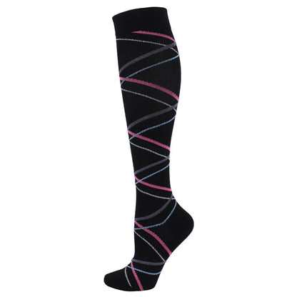 New Compression Socks Men Women Graduated 20-30 Mmhg Fit For Medical Edema Diabetes Varicose Veins, Running Compression Socks