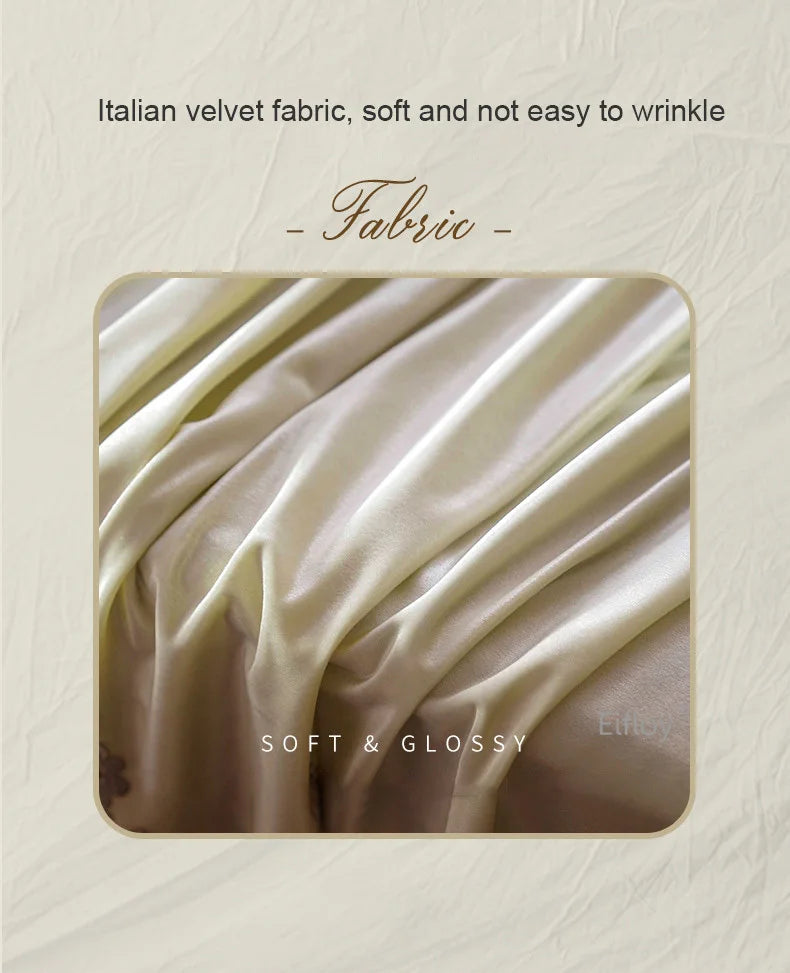 EIFLOY-Italian Velvet Tablecloth Rectangle, Luxury Lace Table Cover, Soft Dining Table Cloth, European, Party Table Decoration