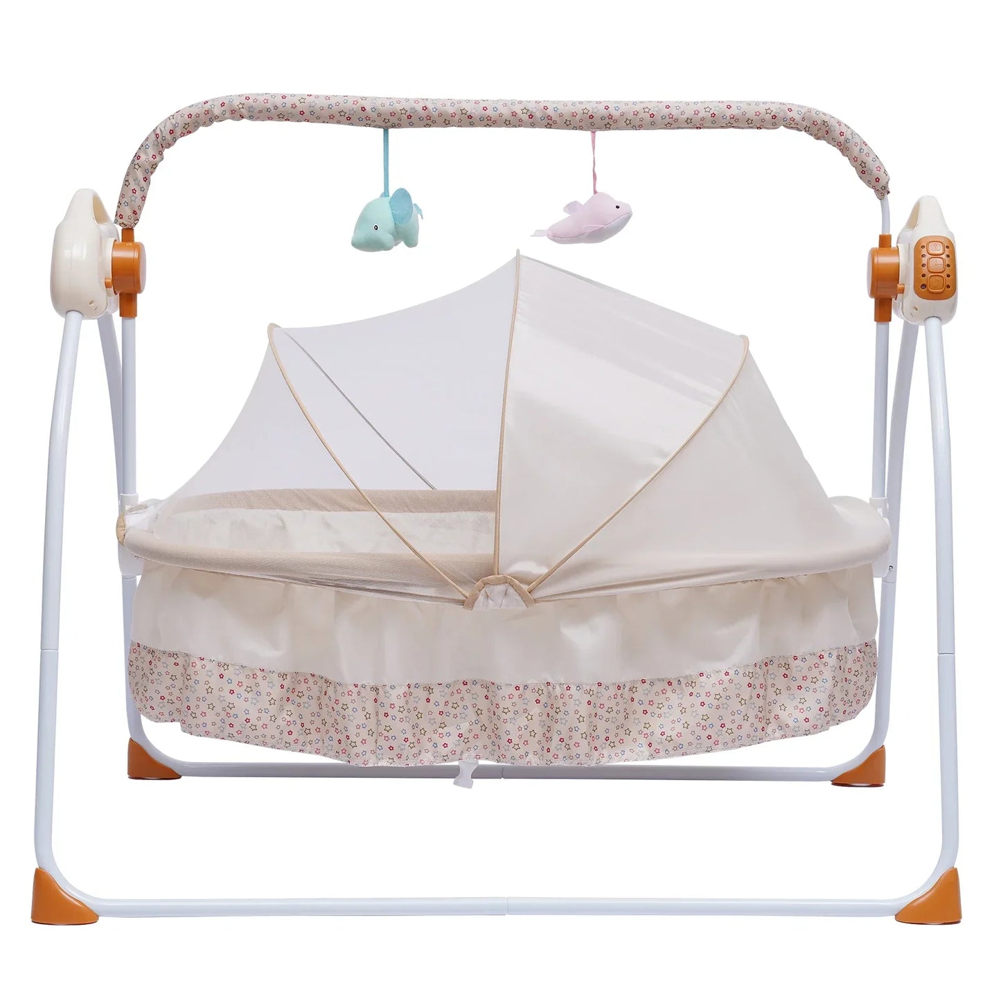 Cradle Swing Sleeping Bed Auto Rocking Swing 5 Speed Stand Baskets Musical Sleeping Basket 0-18 Months
