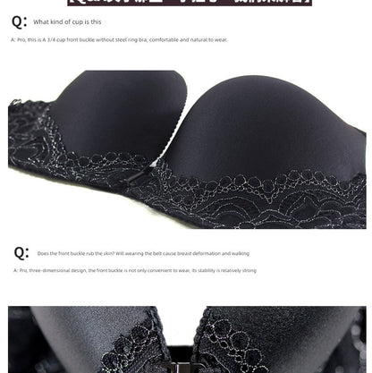 Women Front Buckle Sexy Push up Bra
