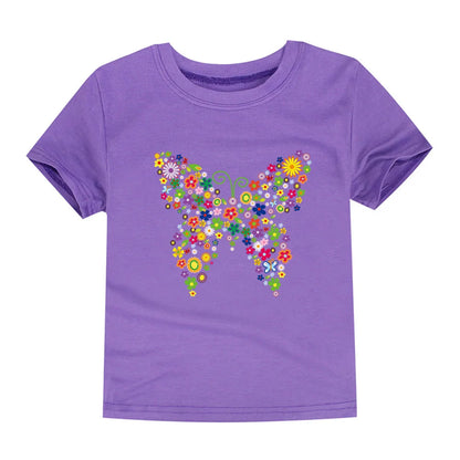 100% Cotton Toddler Girl T- Shirts