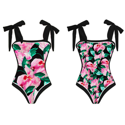 2-Piece Shoulder Ruffle Swimsuit With Cover Up Sexy Beachwear