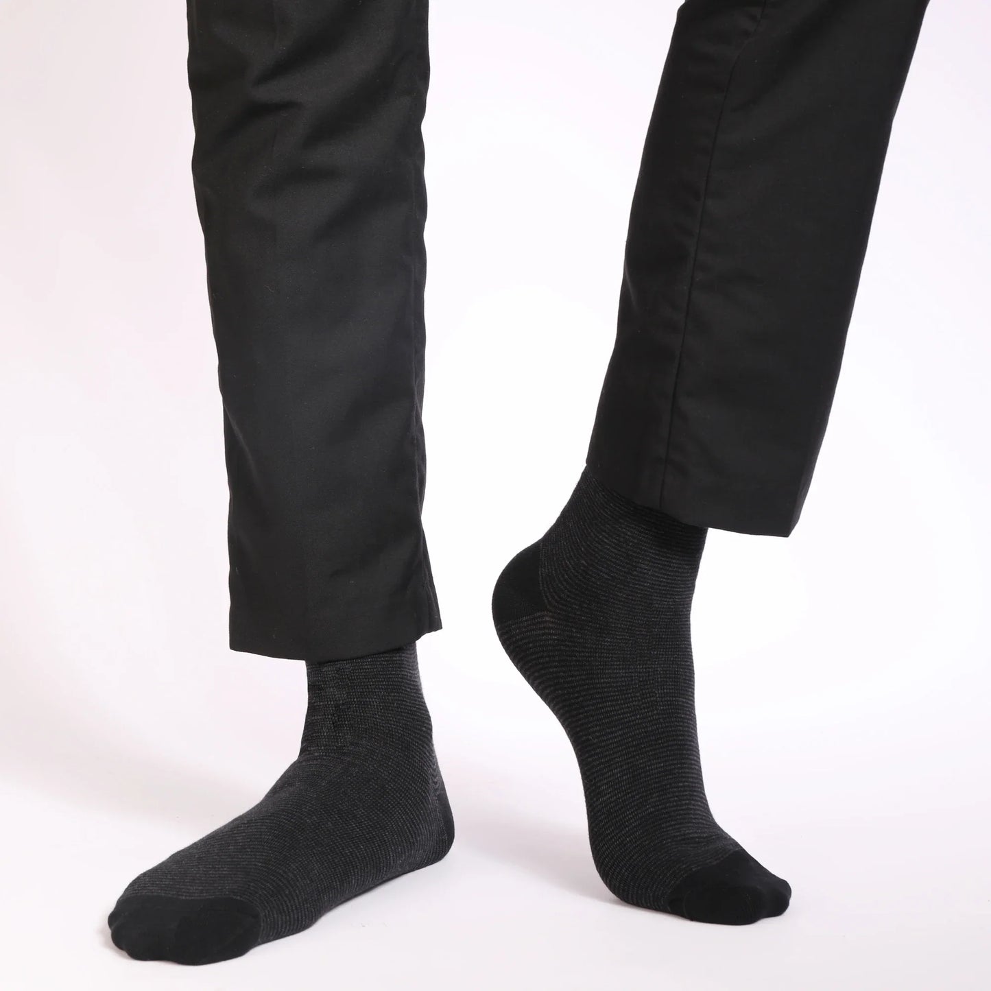 5 Pairs Men's Dress Socks High Quality Combed Cool Breathable Cotton Crew Socks Plus Size