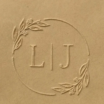 Custom Initials Embosser stamp,Book Embosser Personalized Wedding Embossing Stamp, Address Stamp, Form the Library Embosser