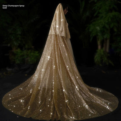 Bride Wedding Long Big Tailing Veil