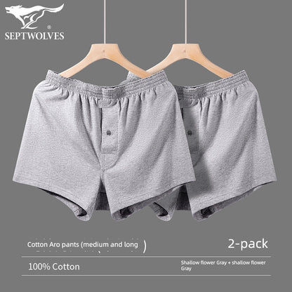 SEPTWOLVES Cotton Large Size Household Underwear Sports Men