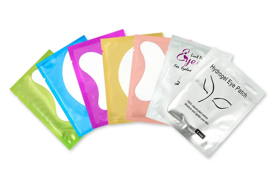 50Pairs/Lots Eyelash Extension Patch Under Eye Pads Hydrogel Patches For Extension Lint Free Stickers Eyelash patches Makeup