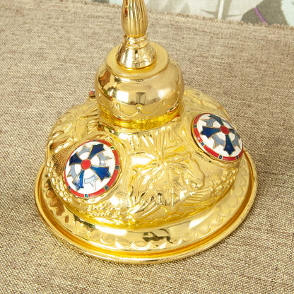 Metal Alloy 7 Branch Candle Holder Church Home Decoration Gold Plated