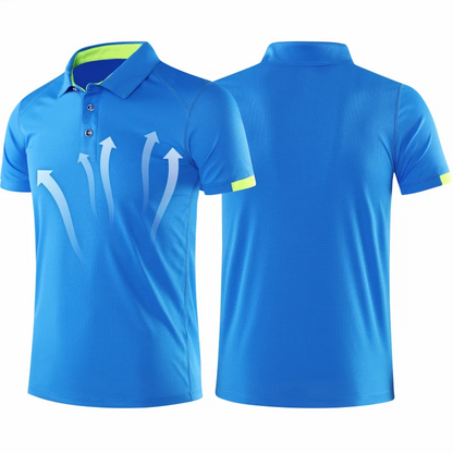Customizable Diy Logo Quick-drying Polo Shirt For Men & Women Hiking Cycling Camping Outdoor Sports Group Clothing